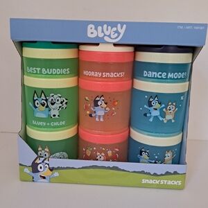 Bluey 3 pack Snack Containers BPA and Phthalate-free Dishwasher Safe Whiskware
